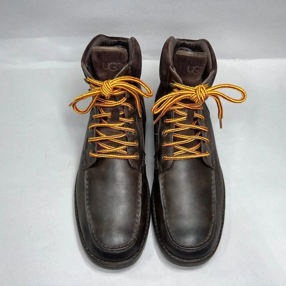 UGG Barrington Boots‎ Men's 12 Brown Leather Waterproof Insulated Outdoor Winter